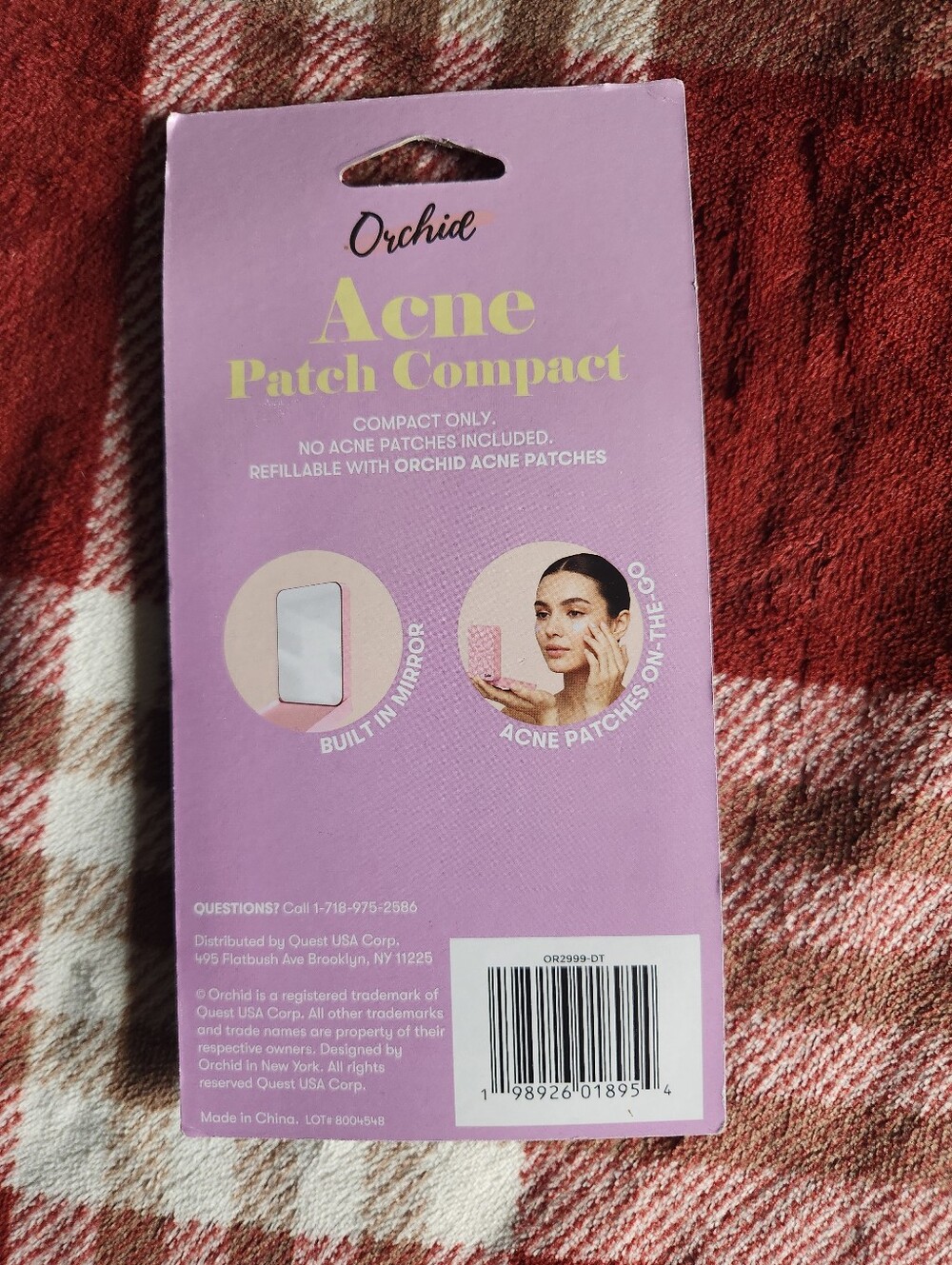 Pink Acne Patch Compact - Portable Patch Case with Mirror - Picture 2 of 2
